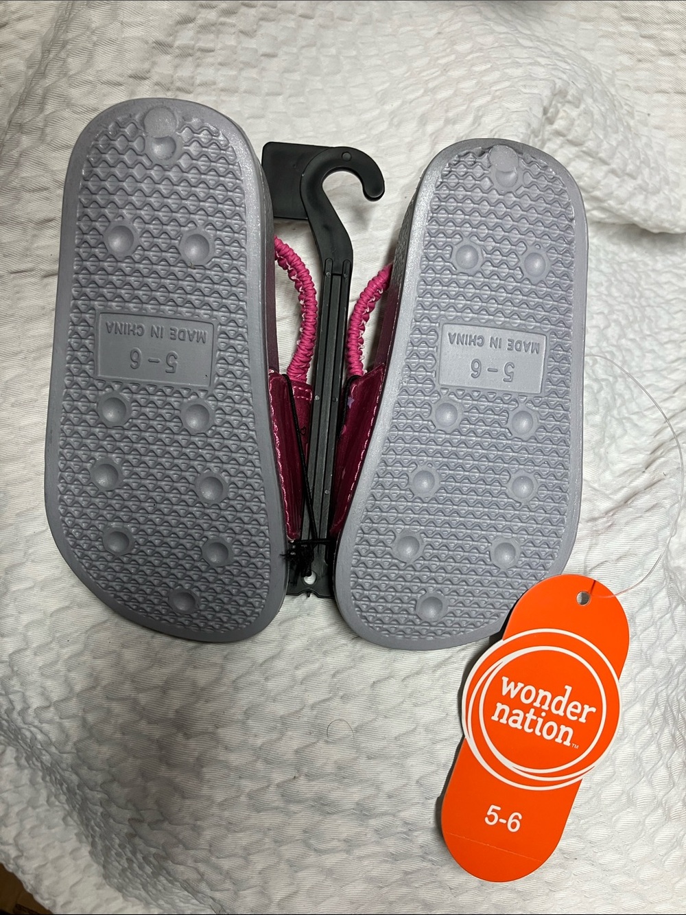 wonder nation Pink Unicorn & Rainbow Slide Sandals - Picture 4 of 4